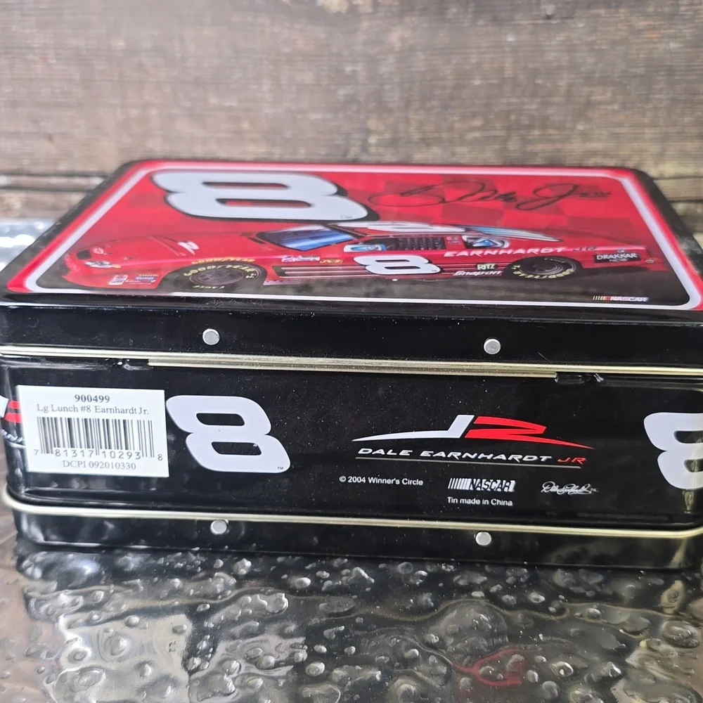 Dale Earnhardt Jr. #8 Red Racing Tin Lunchbox, Like New